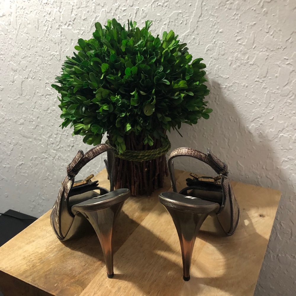 Authentic Miu Miu Heels With Crystal Embellishment - image 2